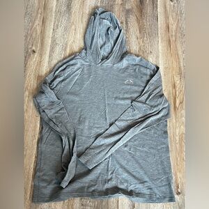 KUIU Men's Heather Gray Merino Hoodie